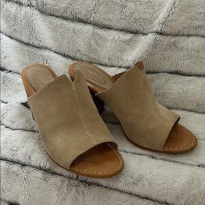 Born Beige Suede Women's Mules